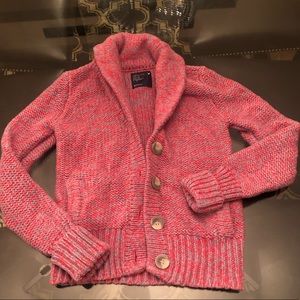 AE Wool Shawl collar cardigan